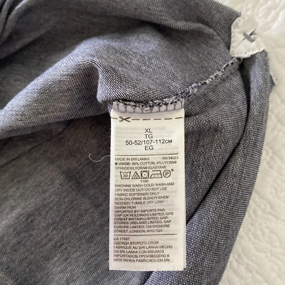 Men’s Banana Republic Performance Pique Polo in bluish gray cotton blend